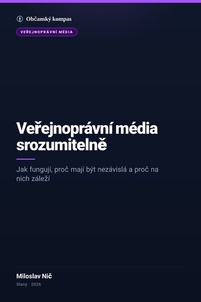 Obálka knihy Veřejnoprávní média srozumitelně